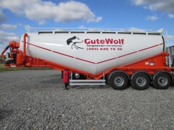 Цементовоз GuteWolf, 34м3, вакуумный с системой самозагрузки/саморазгрузки.